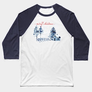 Winter Wonderland: Merry Christmas Baseball T-Shirt